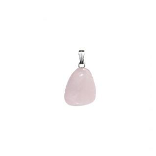 Colgante Anilla Cuarzo Rosa
